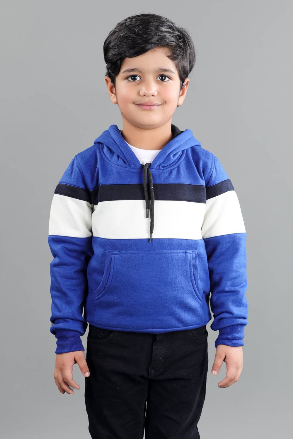 AHHAAAA Full Sleeve Color Block Boys Sweatshirt