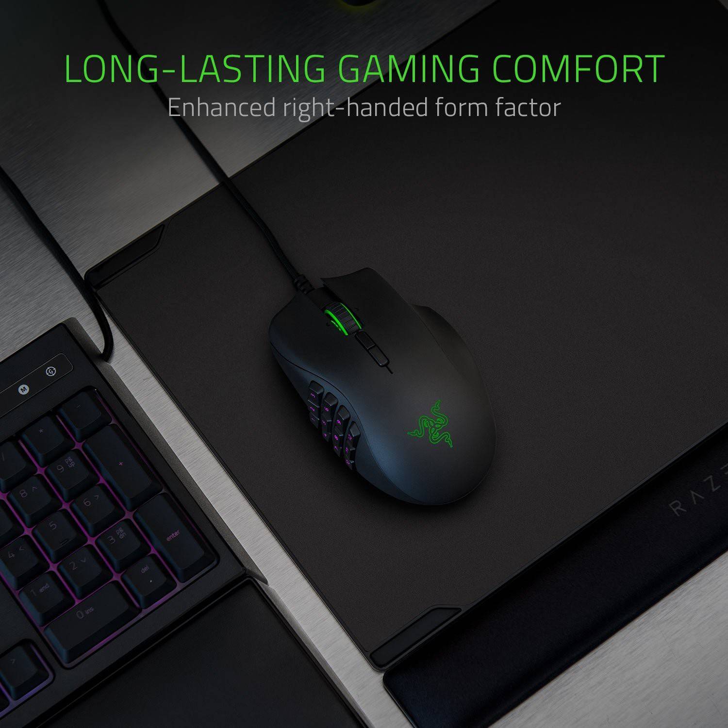 RAZER NAGA TRINITY MULTI COLOR WIRED MMO MOUSE RZ01-02410100-R3M1