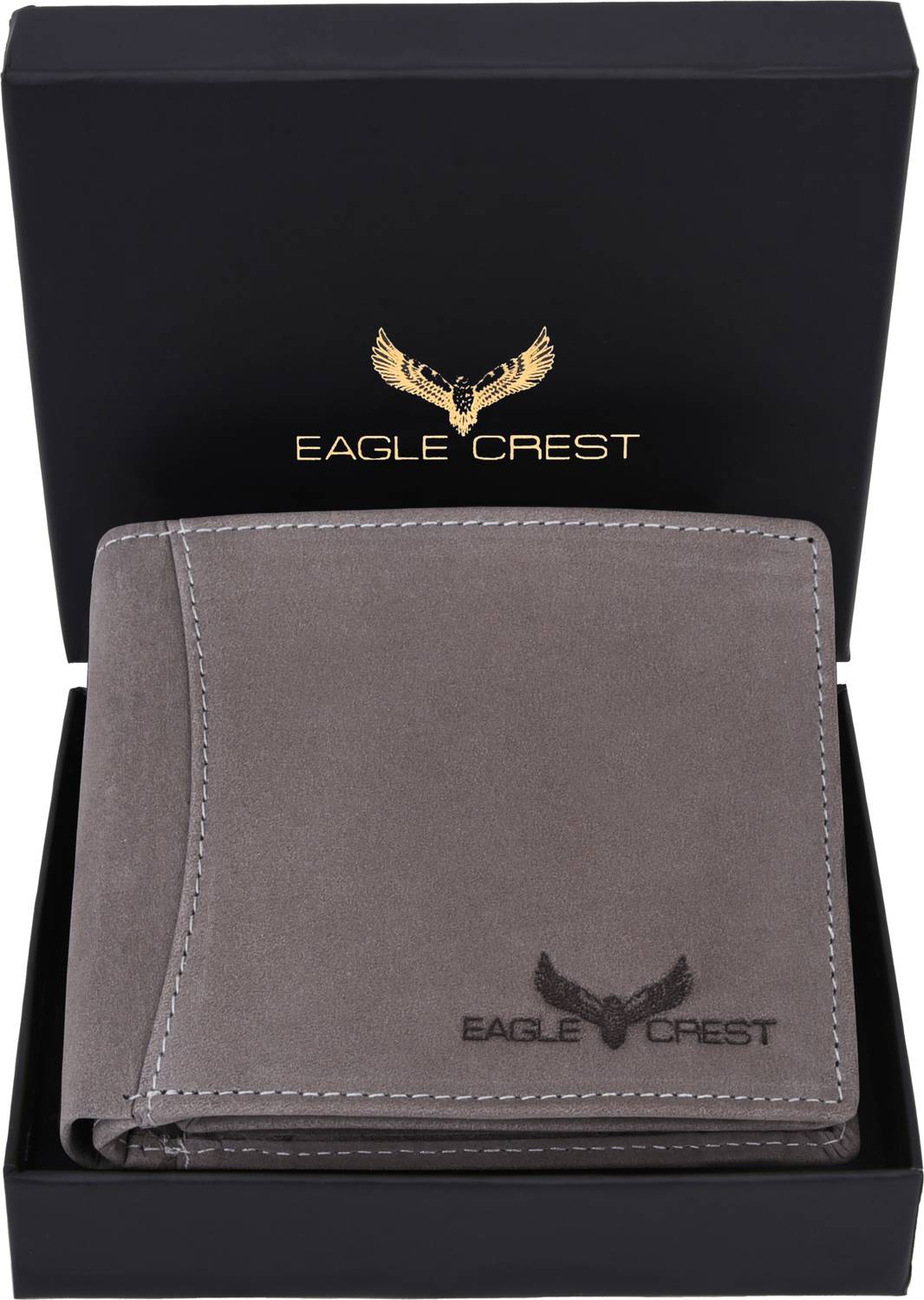 Eagle Crest Men Grey Genuine Leather Wallet - Image 1