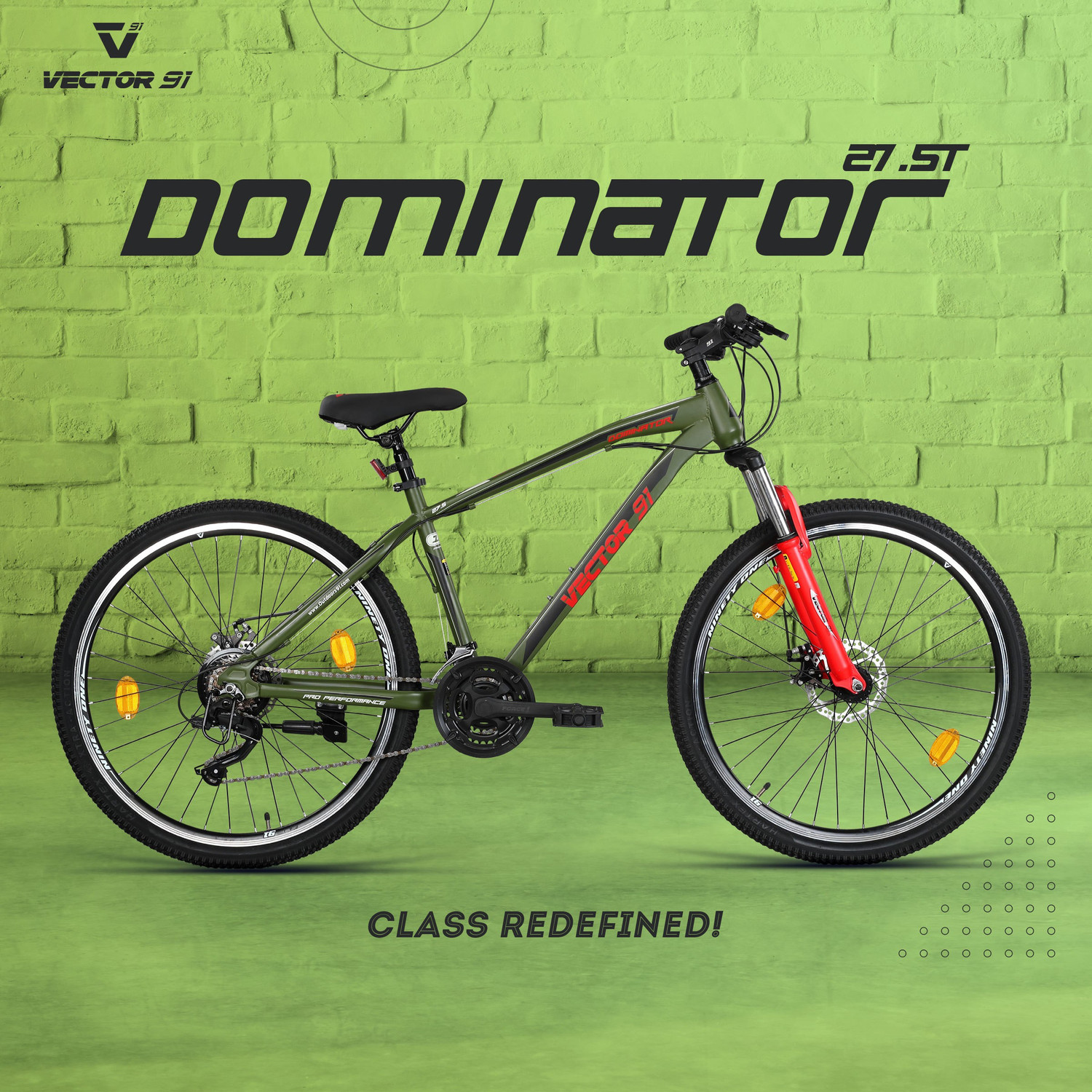 Image of Vector 91 Dominator 27.5 T (inch) Mountain Cycle