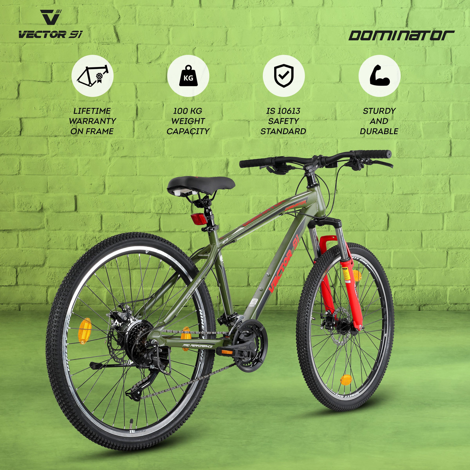Image of Vector 91 Dominator 27.5 T (inch) Mountain Cycle