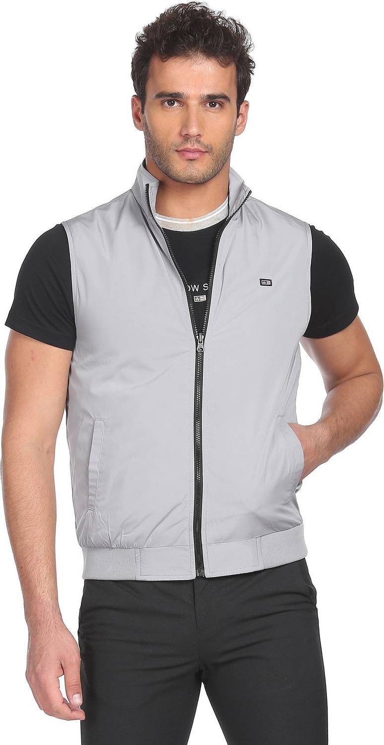 ARROW Sleeveless Solid Men Jacket