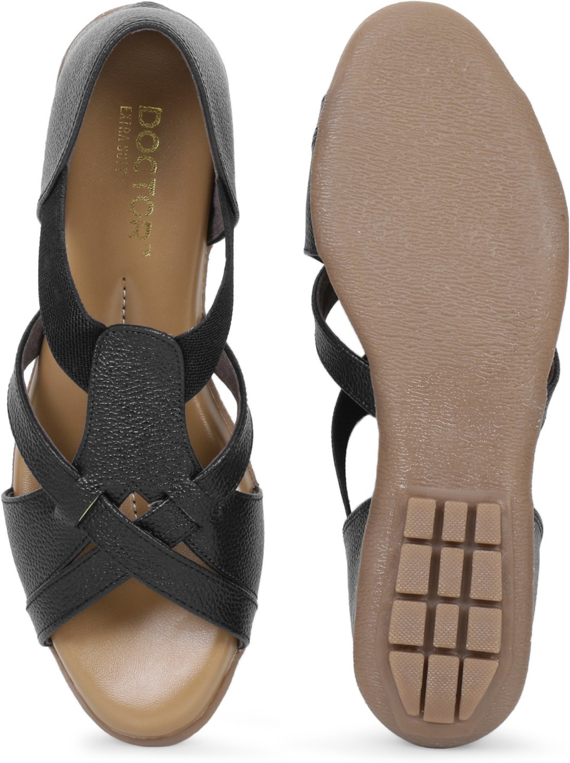 Image of DOCTOR EXTRA SOFT Memory Foam Sandals Ortho Care Orthopaedic Doctor Soft Footwear Chappal Women Flats