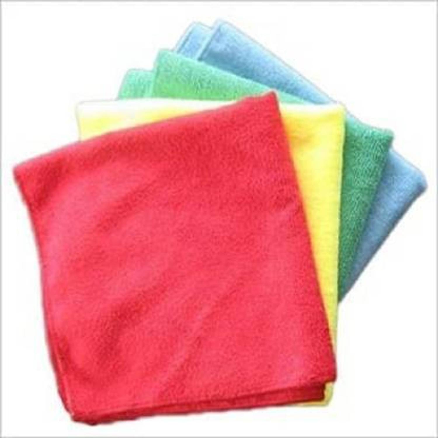 Aman Enterprises Microfiber Cleaning Cloths / Multi-Colour Lint and Streak Free, Multi -Purpose Wash Cloth for Kitchen, Car, Window, Stainless Steel, silverware /Thick Lint & Streak-Free Multipurpose Cloths - Automotive Microfibre Towels for Car Bike Cleaning Polishing Washing & Detailing Wet and Dry Microfiber Cleaning Cloth (4 Units) Scrub Pad