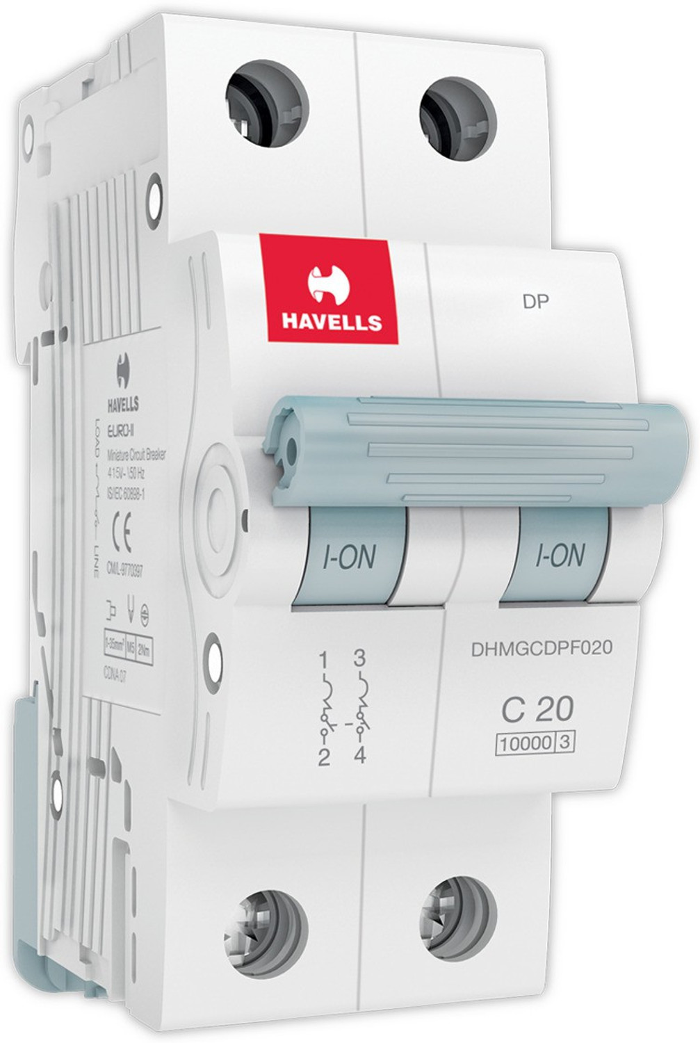 Image of HAVELLS EURO-II DHMGCDPF020 MCB
