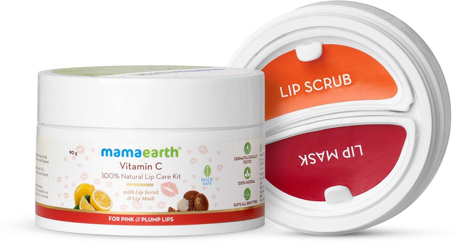 mamaearth vitamin c lip care kit 100% Natural With Lip Scrub & Lip Mask For Pink and Plump Lips Vitamin C BPC Wolverine Peptide Therapy Choose your test:Leaky Gut Test tallow
