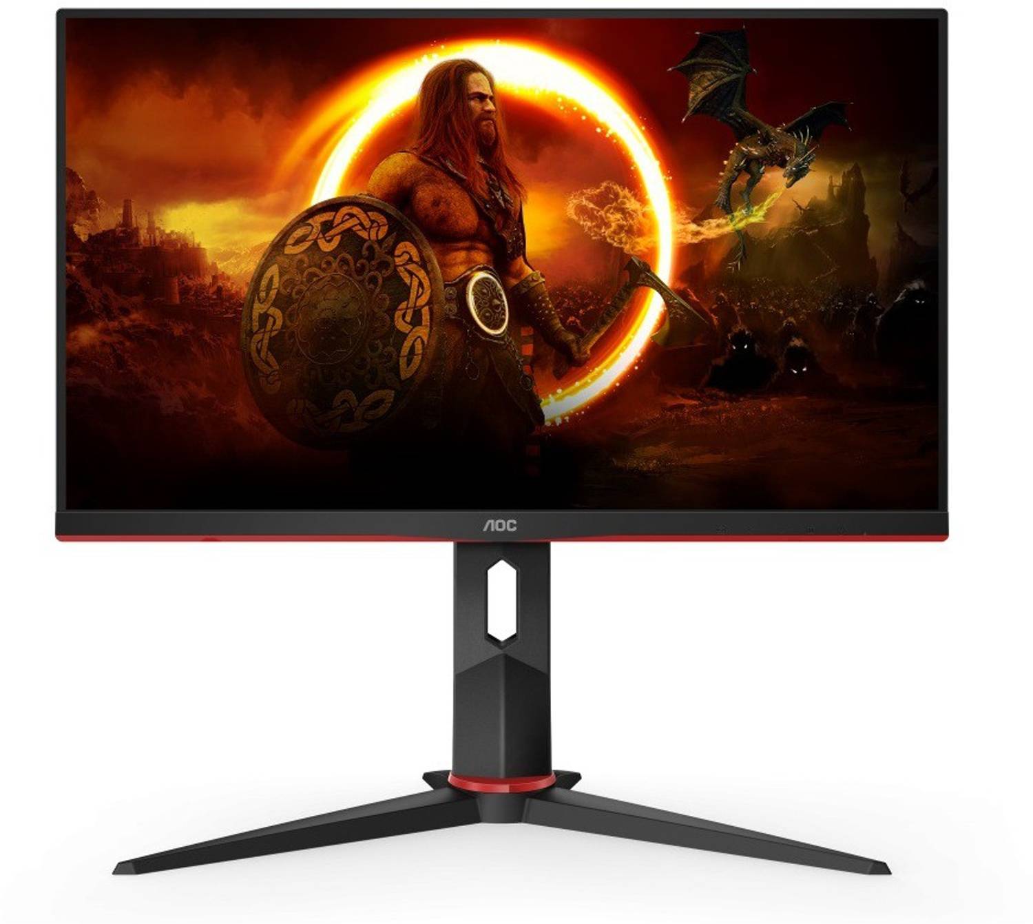 AOC 23.8 Inch Full HD IPS Panel Gaming Monitor (24G2U/BK)  (AMD Free Sync, Response Time: 1 ms)