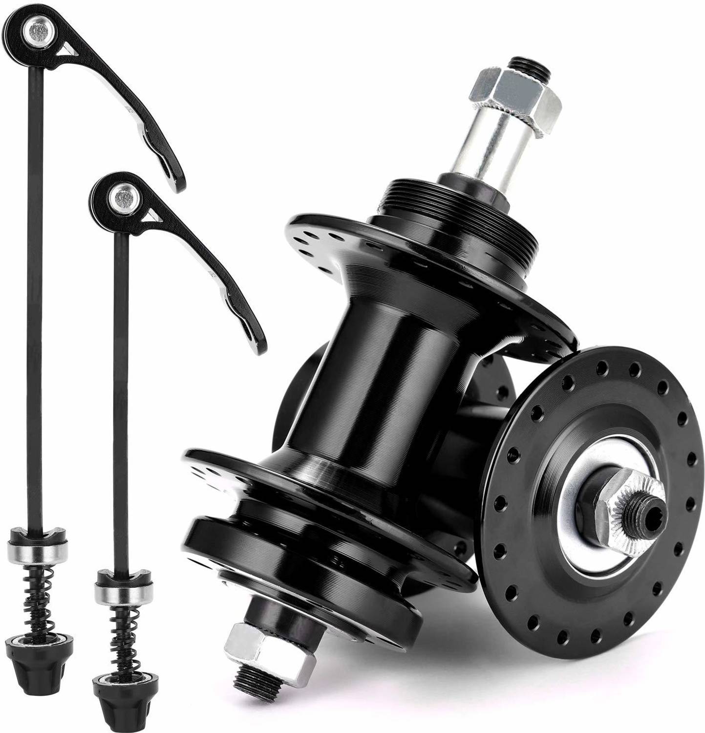 2fortheroad 60074 Bicycle Cycle 36 Hole Front & Rear Hub Set Alloy for Freewheel & Disk Mount Bicycle Brake Disk