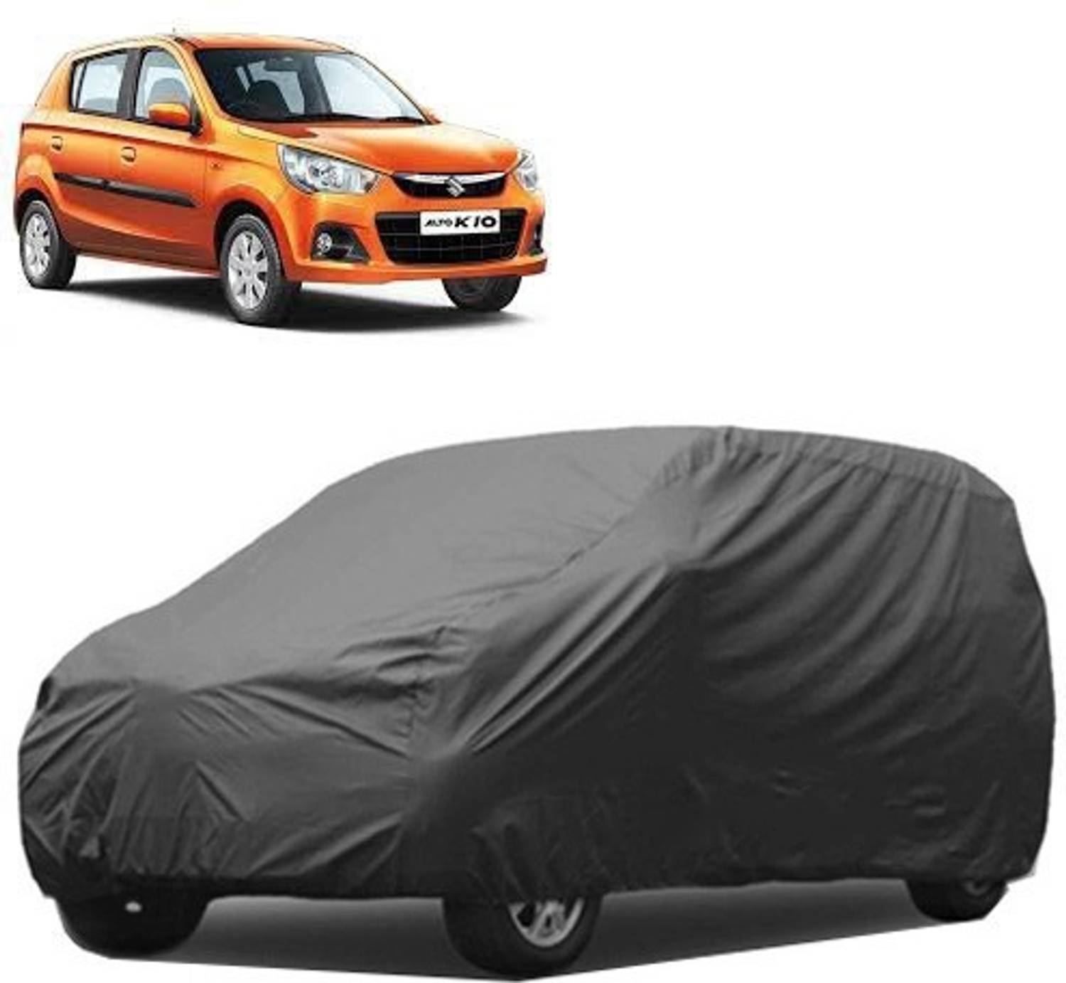A+ RAIN PROOF Car Cover For Maruti Suzuki Alto K10 (Without Mirror Pockets)
