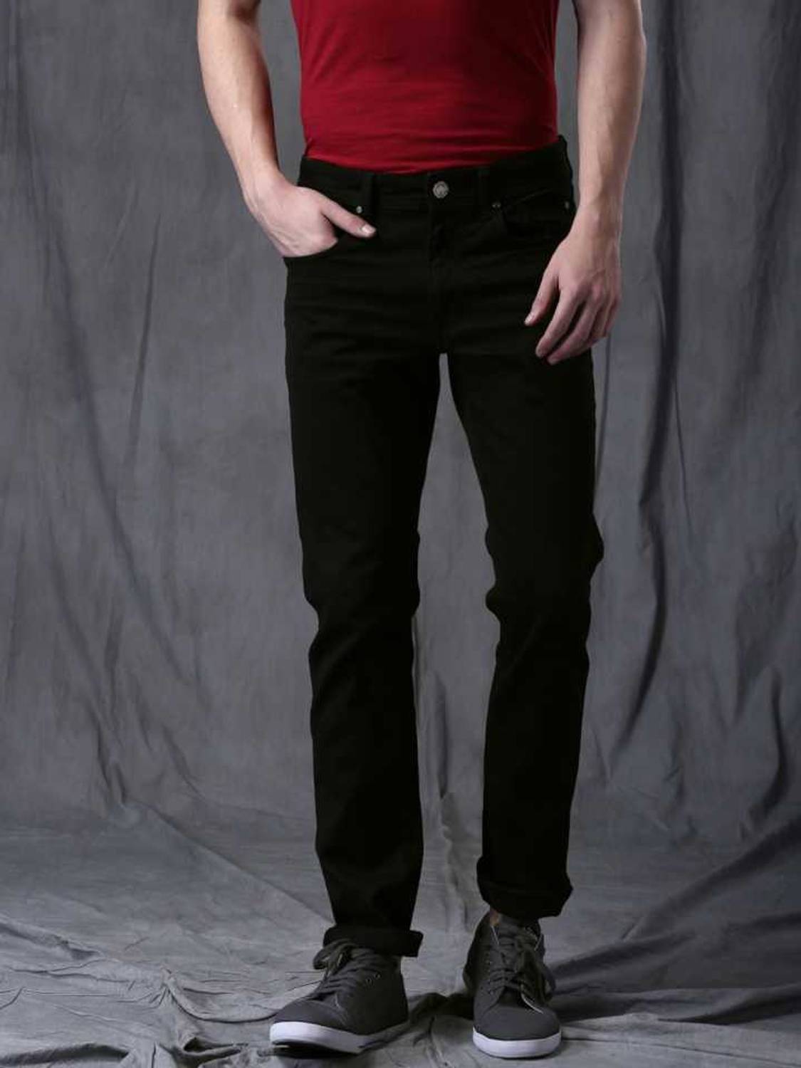 comfits Slim Men Black Jeans