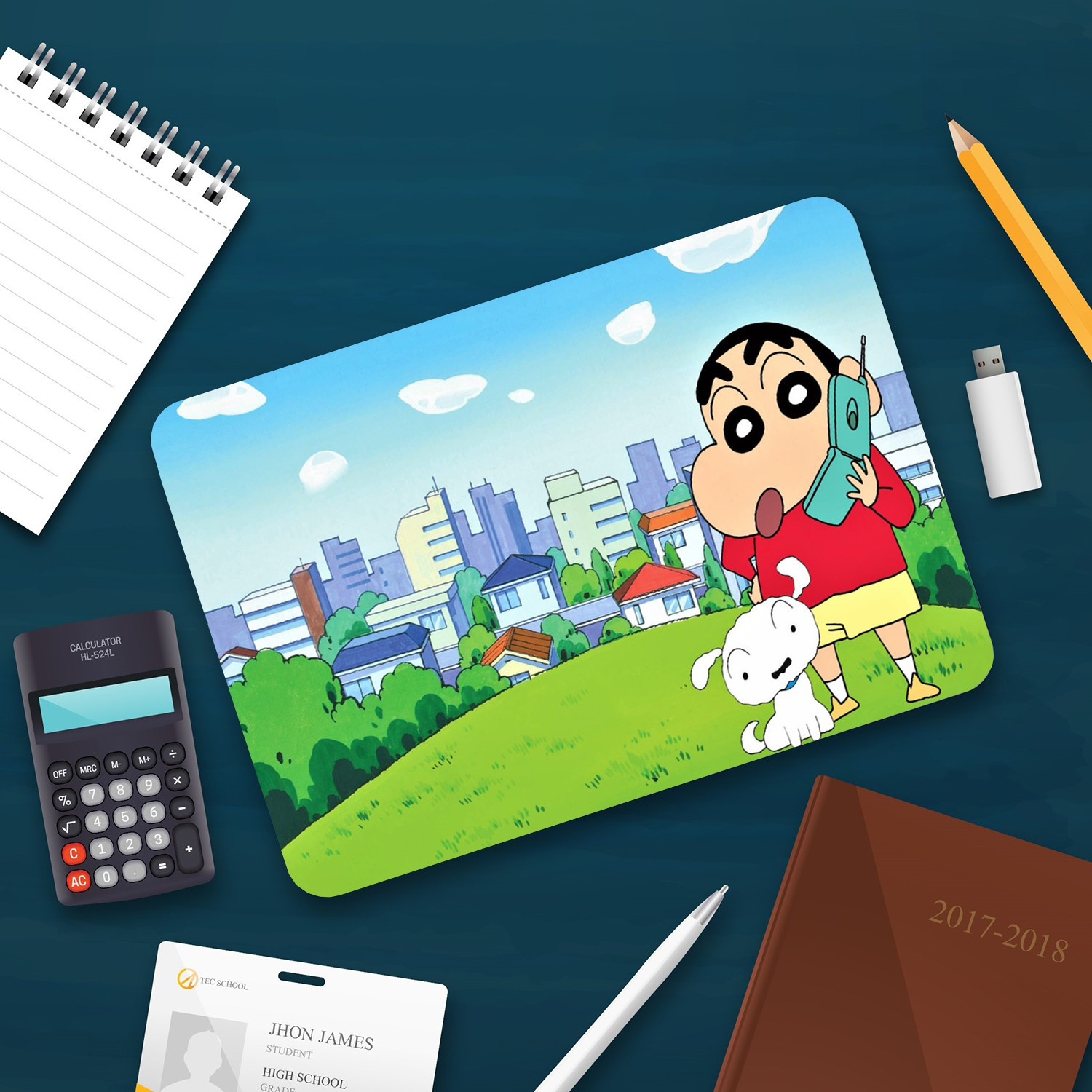Image of NoWorries Shinchan laptop skin sticker, HD-Print & High-quality laptop decal that fits on all laptops VINYL Reusable Laptop Skin Compatible for 15.6 inch