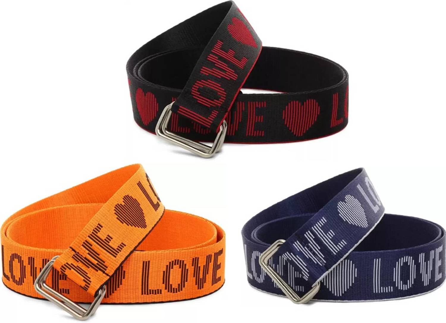 buffcage Men & Women Casual, Evening, Formal, Party Black, Orange, Blue Canvas Belt