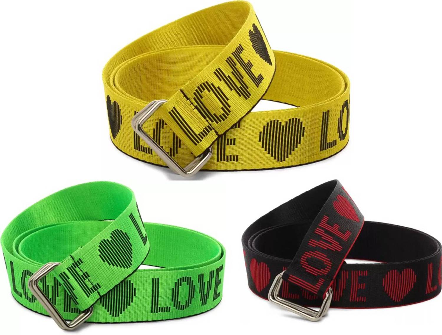 buffcage Men & Women Casual, Evening, Formal, Party Yellow, Green, Black Canvas Belt