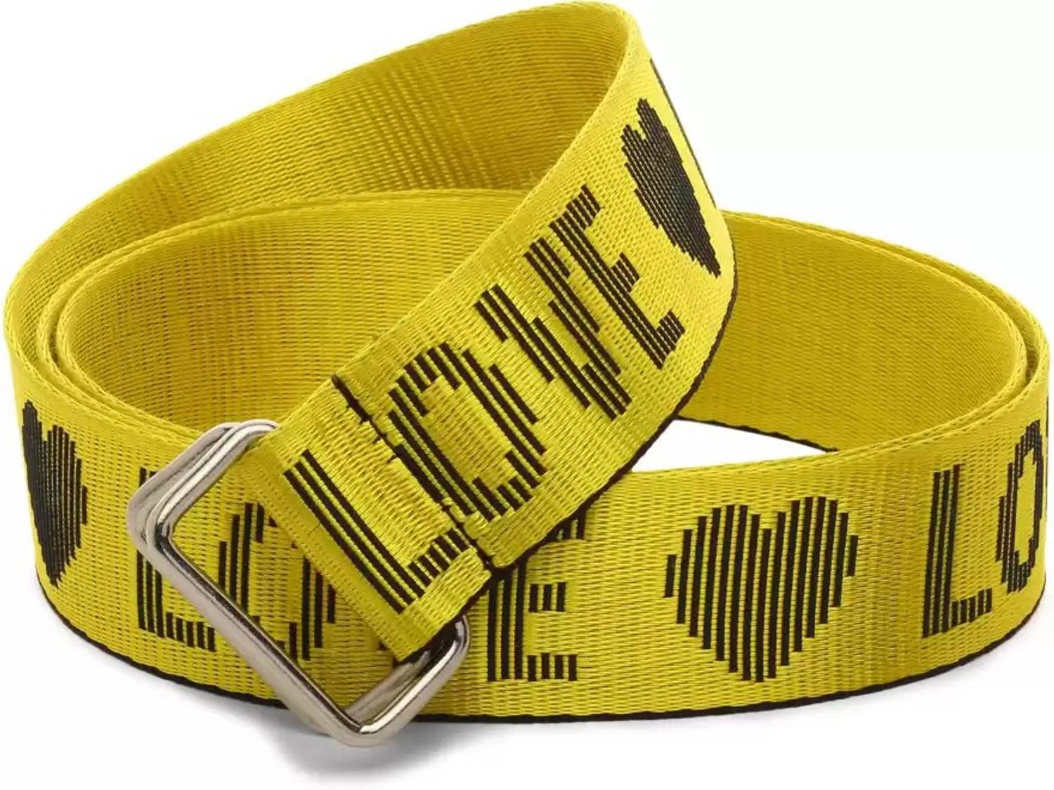 buffcage Men & Women Casual, Evening, Formal, Party Yellow Canvas Belt