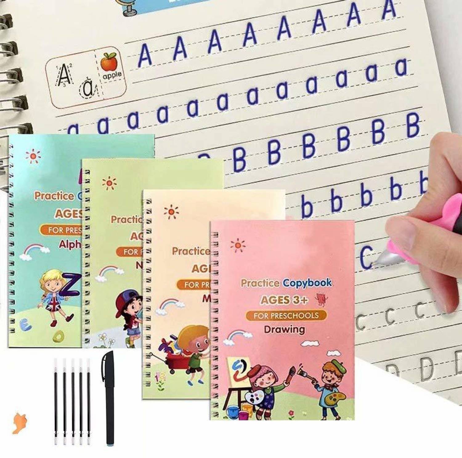 ALORNIS books for kids 3 years old handwriting improvement books magic copy book