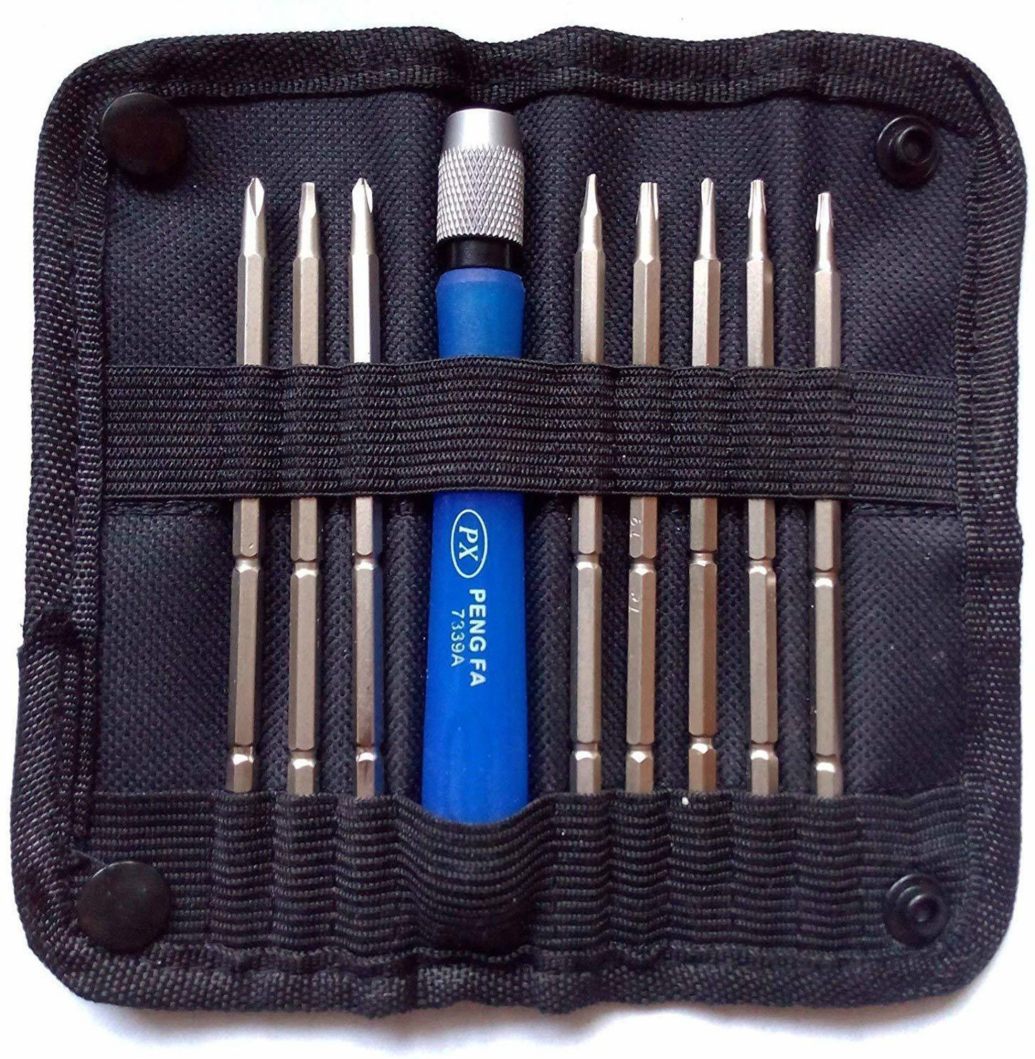 Image of ULTRABYTES 8 in 1 Tool Kit Set Peng FA Micro Precision Reversible Screwdriver Repair Tool Kit set. (7339 A) Precision Screwdriver Set