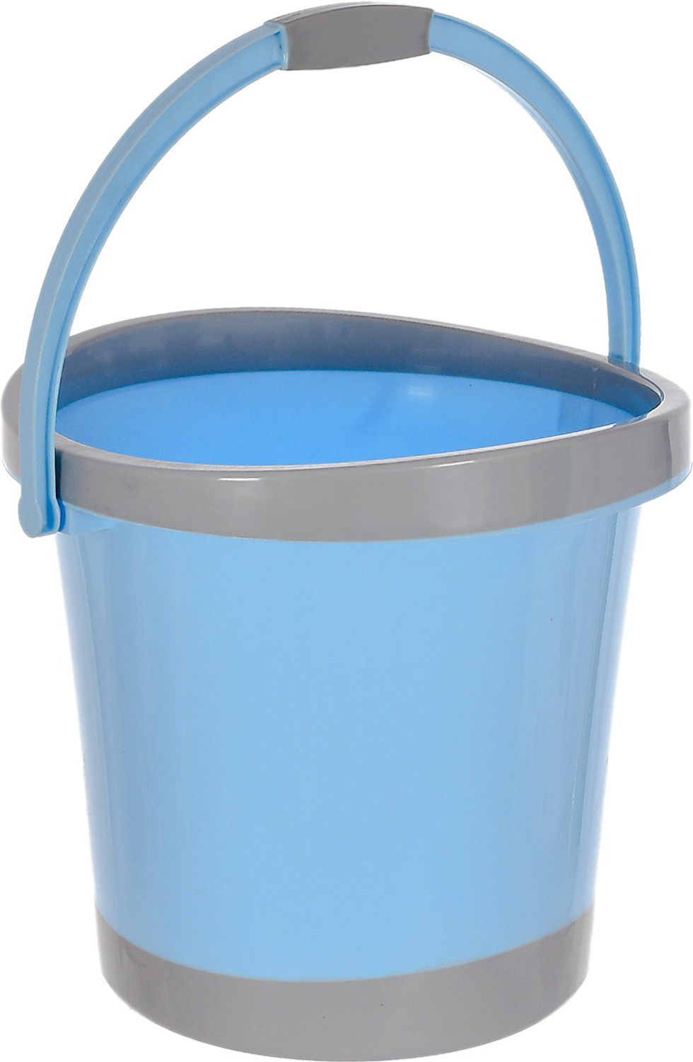 Image of KUBER INDUSTRIES Multiuses Plastic Bucket With Handle, 18 litre (Blue)-46KM0357 18 L Plastic Bucket
