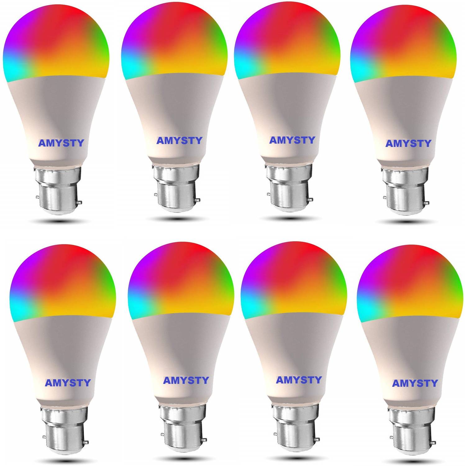 AMYSTY 9 W Basic Round B22 LED Bulb