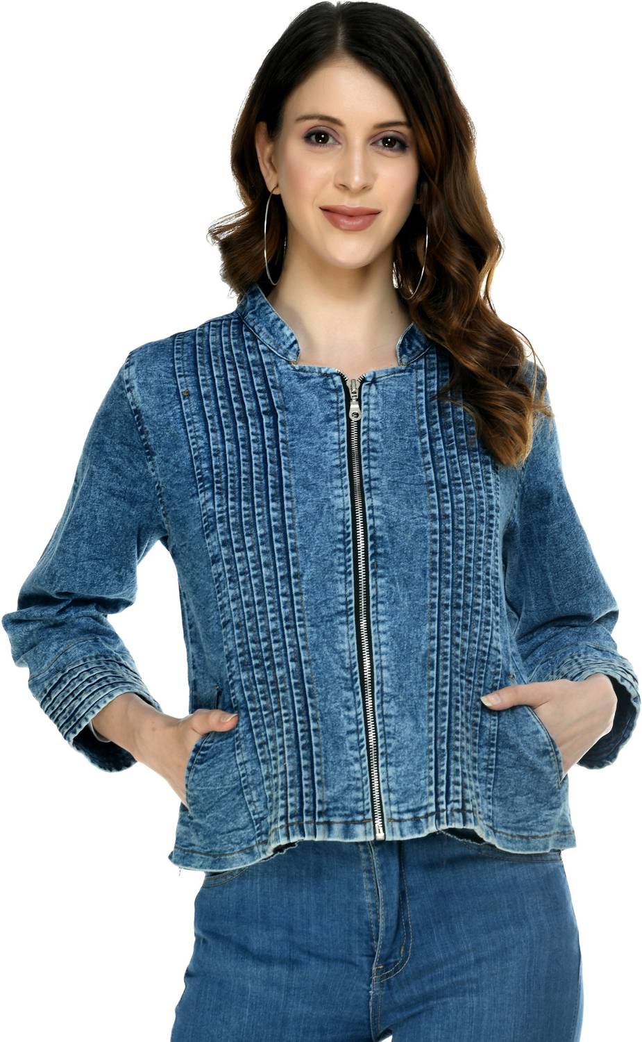 Beautylife Full Sleeve Solid Women Denim Jacket