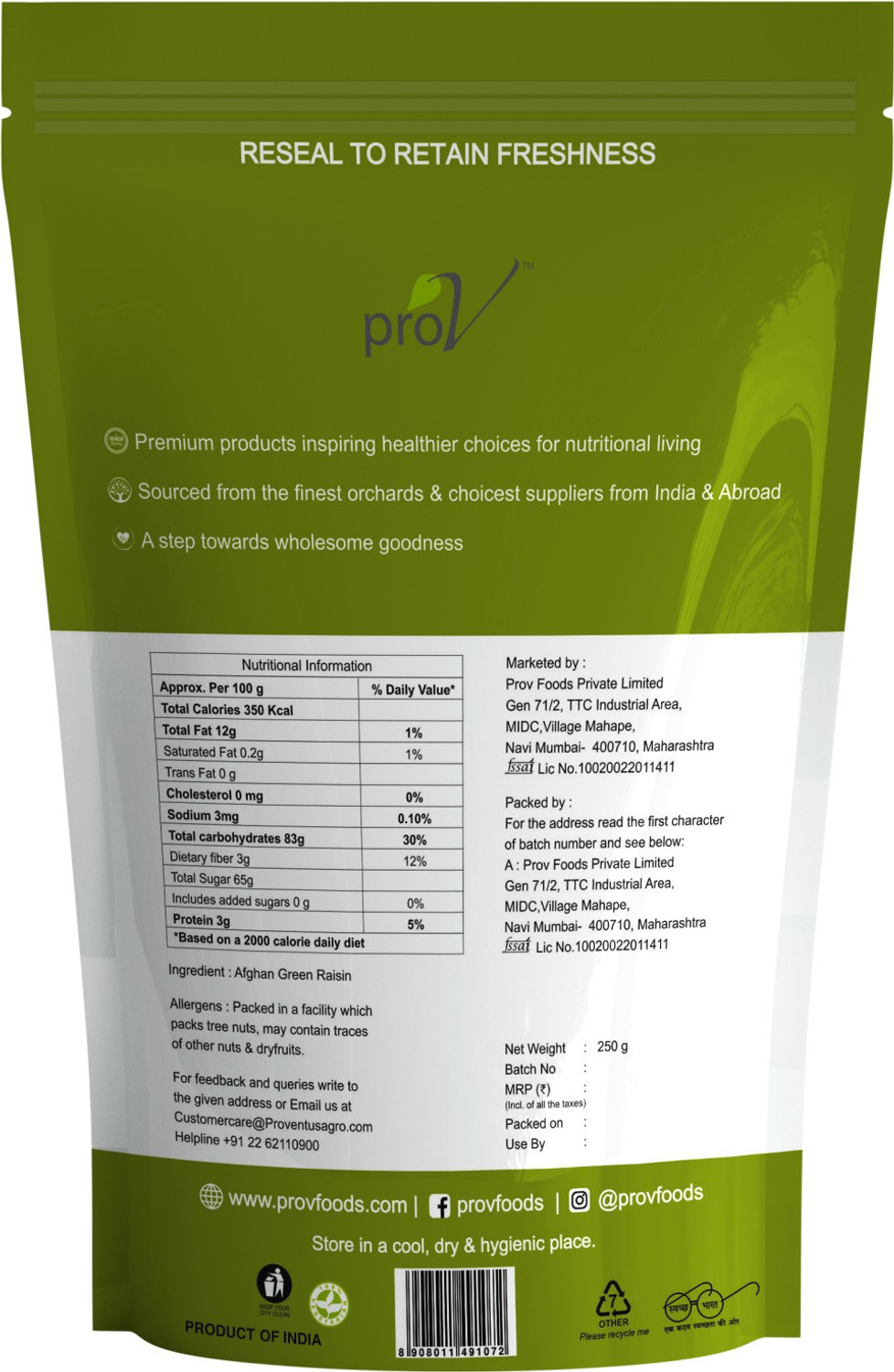 Image of ProV Premium Green Raisins