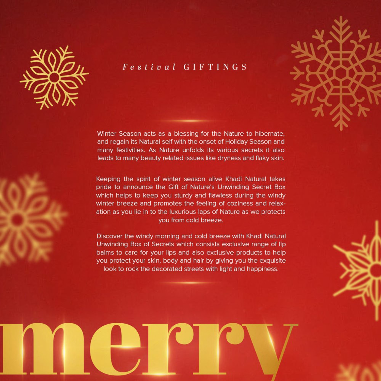 Image of KHADI NATURAL Merry Christmas box