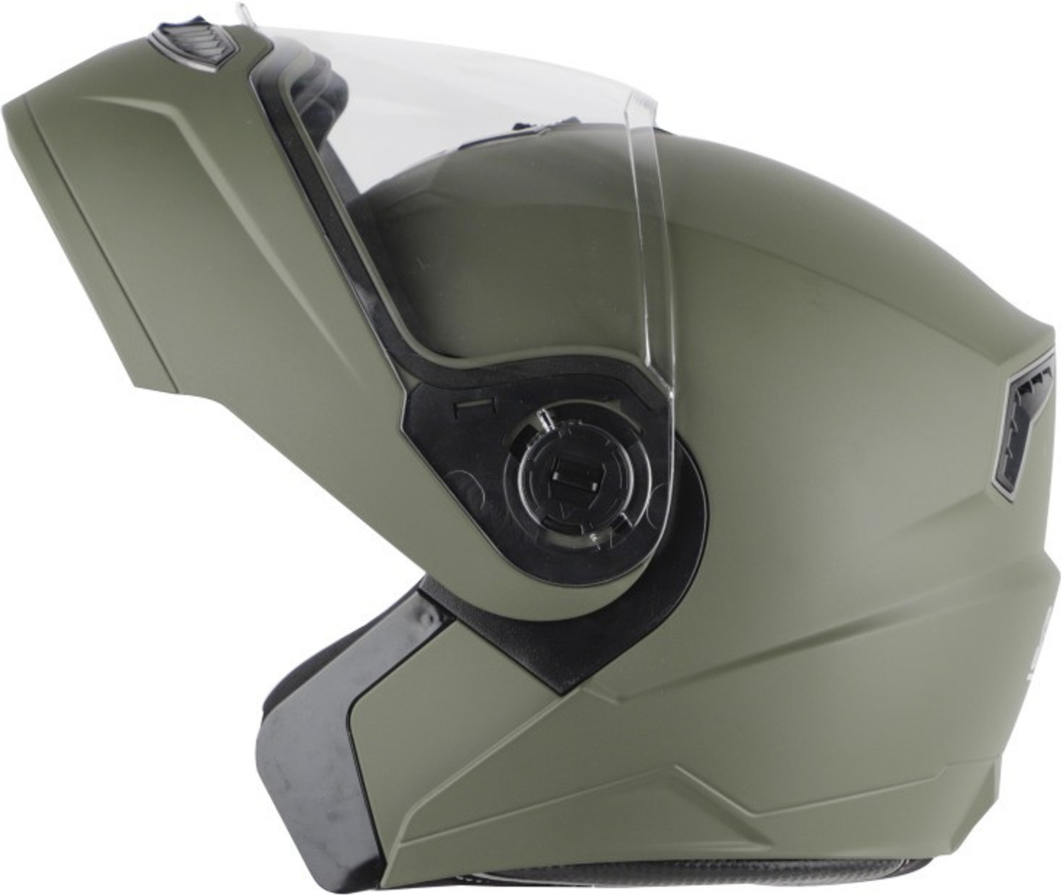 Image of Steelbird Air SBA-7 HI-QUALITY DASHING FLIP-UP BATTLE GREEN 580 MM SIZE (M) Motorbike Helmet