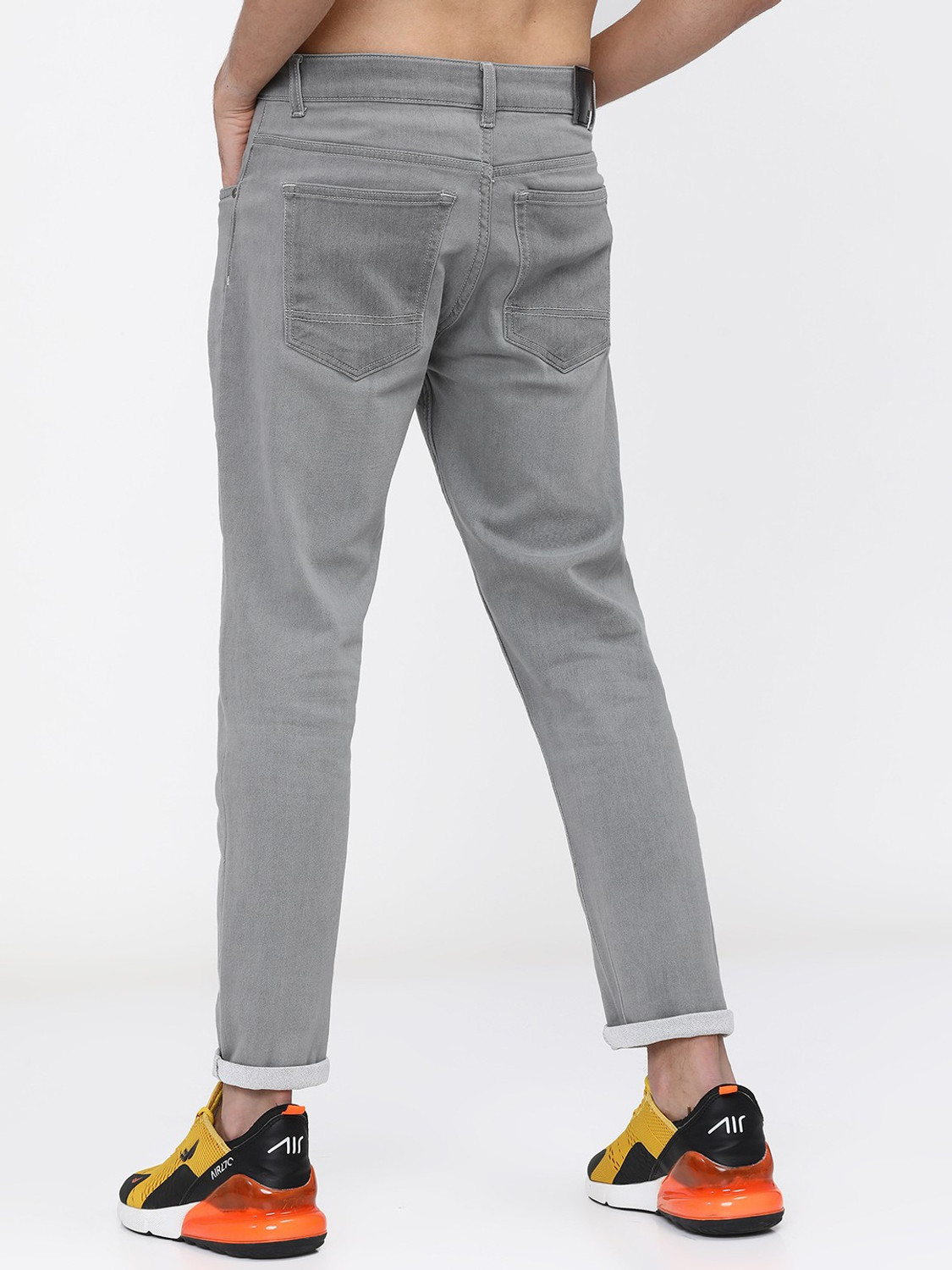 Image of HIGHLANDER Tapered Fit Men Grey Jeans