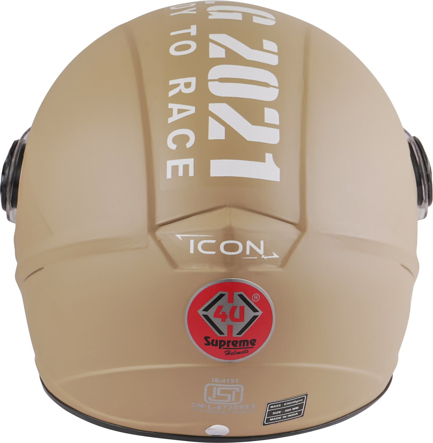 Image of 4U SUPREME ICON JET(DESERT) Motorbike Helmet