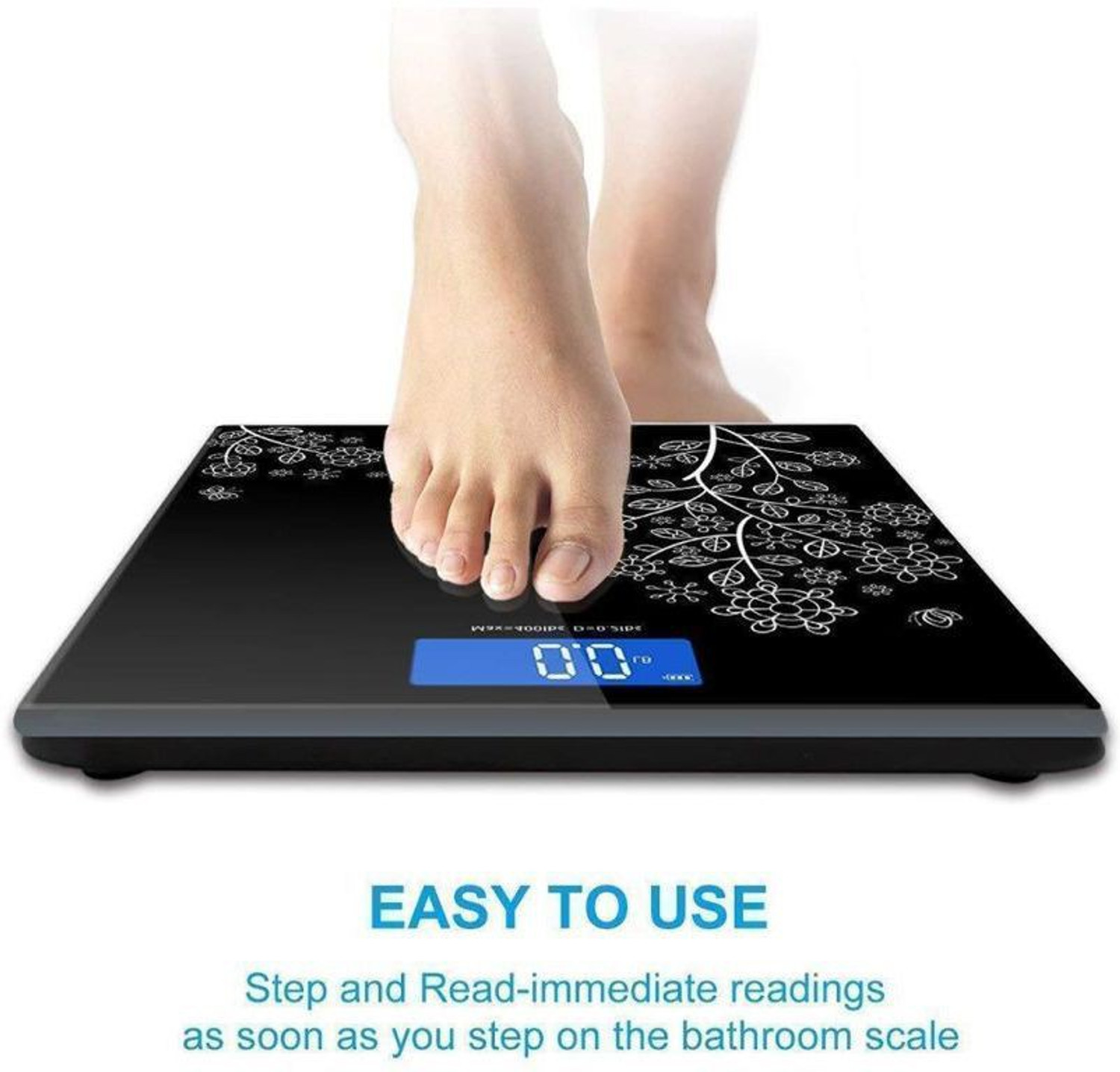 Image of Dhe Balaji Weight Machine Pro Max | Premium Design Heavy Duty Electronic Thick Tempered Glass LCD Display Digital Personal Bathroom Health Body Weight Bathroom Weighing Scale | weight bathroom scale digital | Weight Scale For Human Body by Wyott Weighing Scale