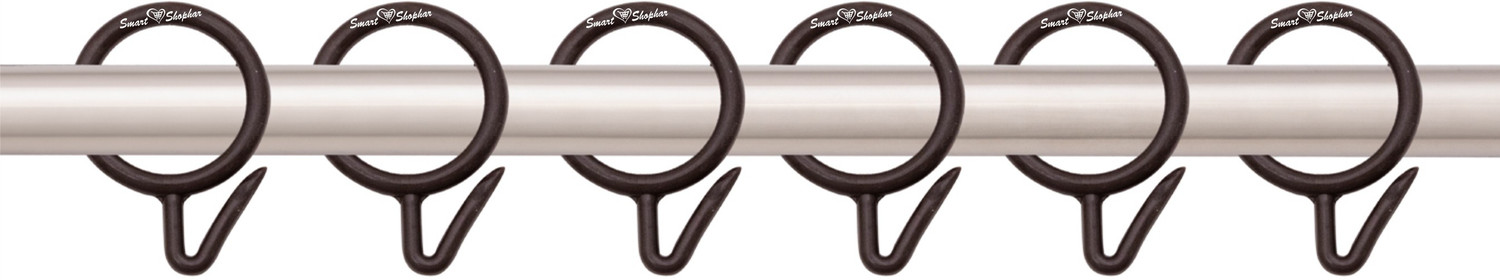 Image of Smart Shophar SHA60CR-NEMA-BR1.5-P96 (Pack Of 96) 1.5 Inches Nemani Curtain Ring, Hook