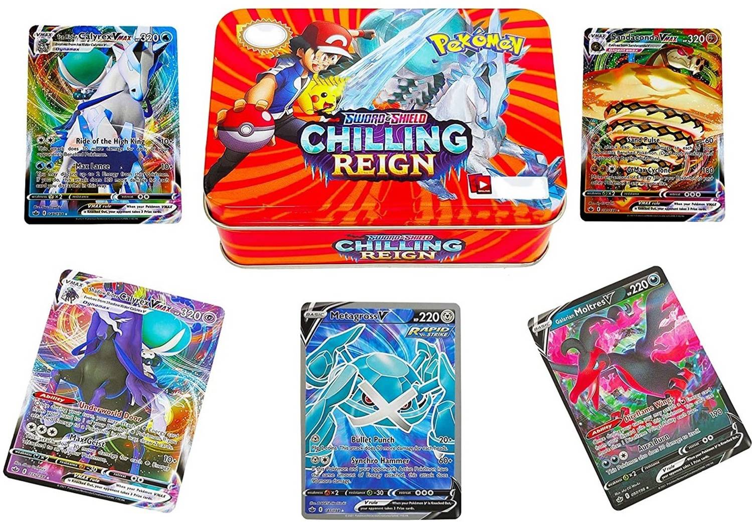 Fratelli Pokemon Sword & Shield-Chilling Reign, Playing Cards Game