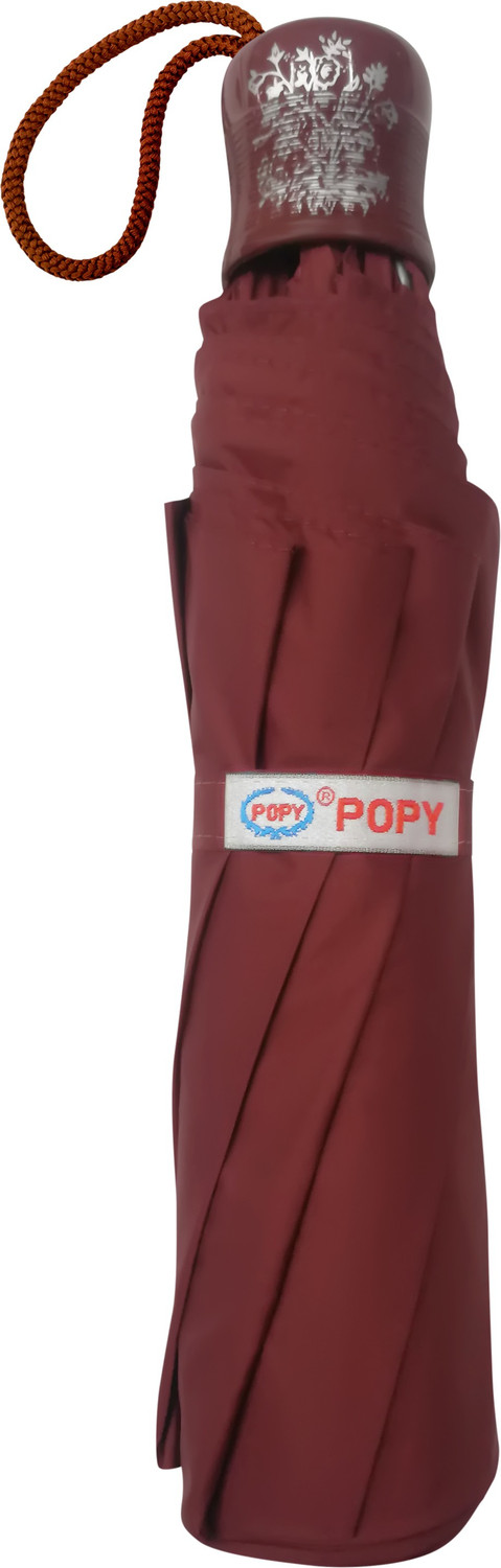 Image of Popy 3-Fold Cherry Solid Colour #10 Umbrella