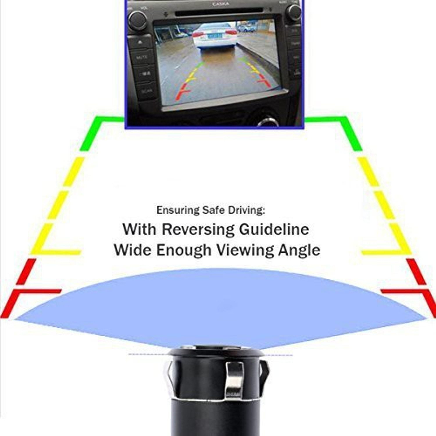 Image of Hymn Camera For Car Rear View Reverse Parking Camera with HD Night Vision (8 LED) Reverse Assist Camera System