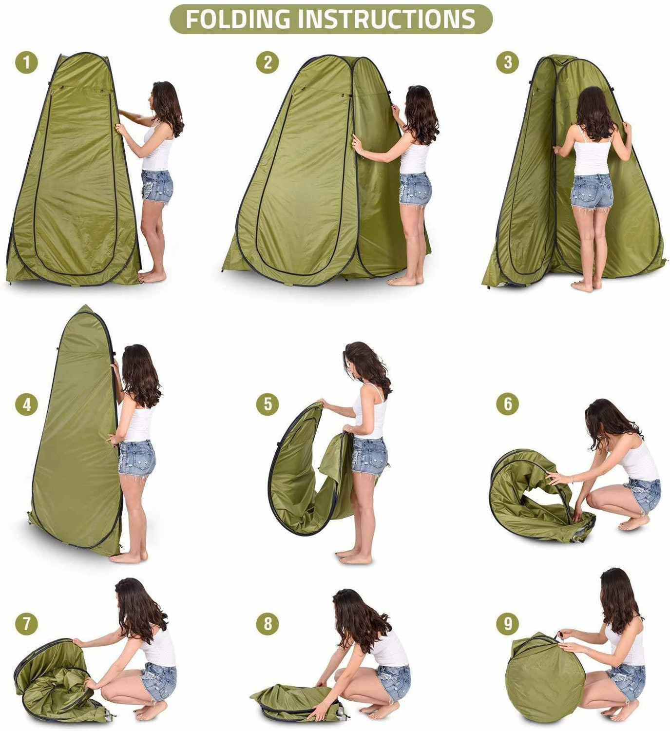 Image of zvonko Portable Outdoor Travelling Women Privacy Changing Room Toilet Tent (Pack Of 1) Tent - For TOILET TENT