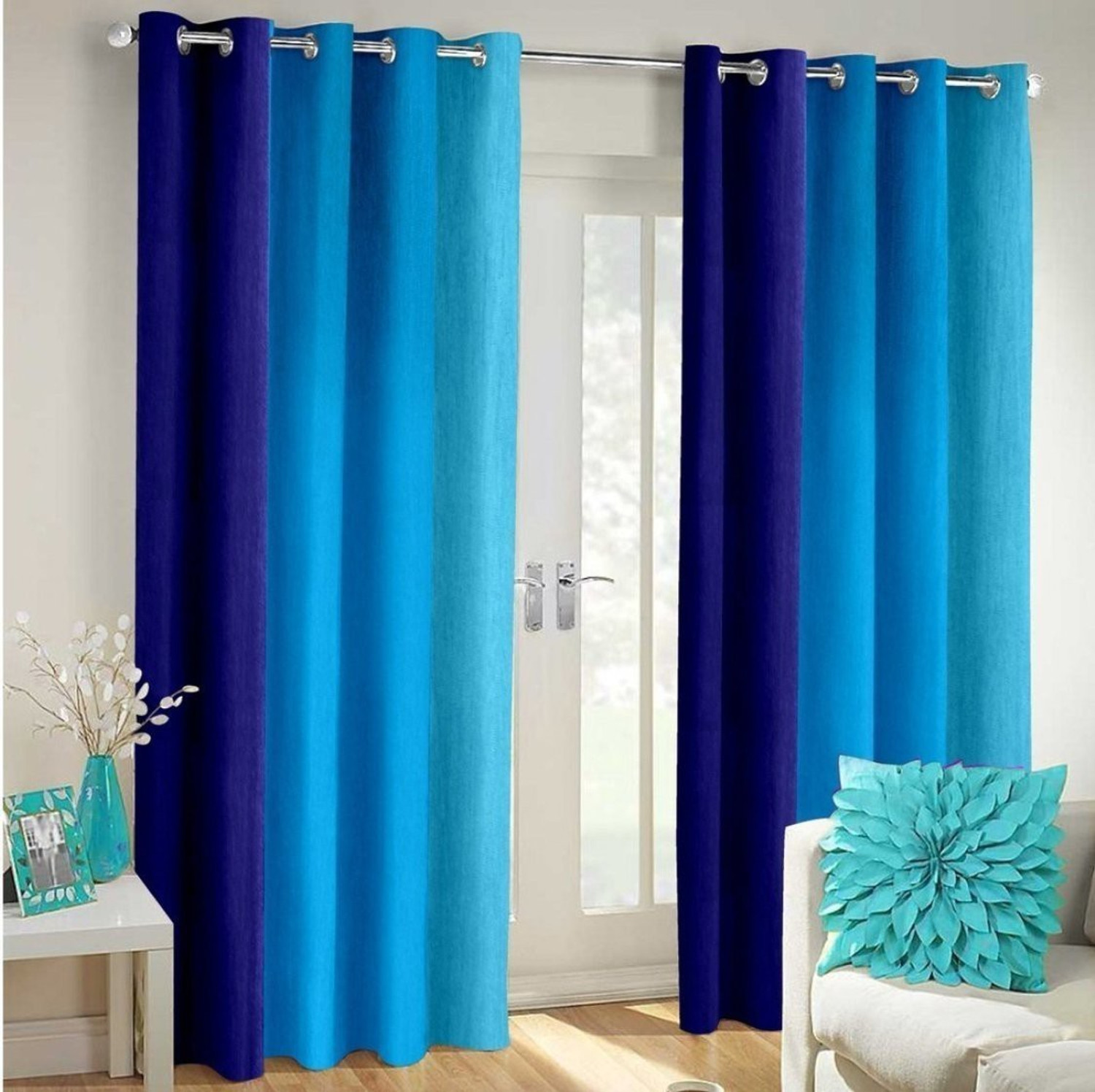 Image of Homefab India 244 cm (8 ft) Long Door Polyester Room Darkening Curtain (Pack Of 2)