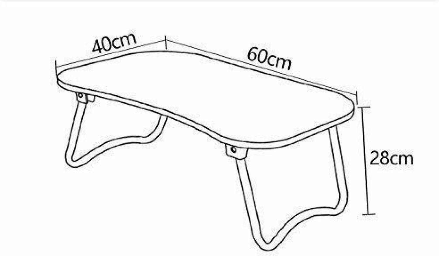 Image of FurniGully Wood Portable Laptop Table