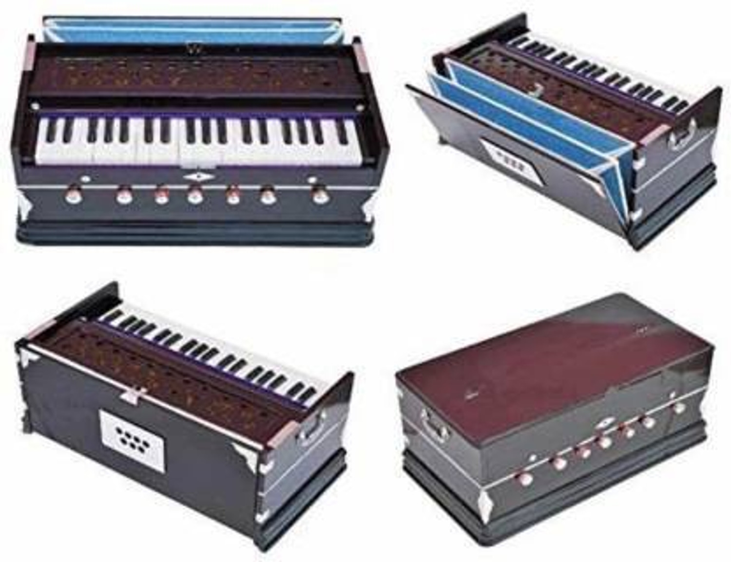Image of MAGA MART 3.25 Octave Hand Pumped Harmonium (Two Fold Bellow, Bass Reed, Male Reed) 3.25 Octave Hand Pumped Harmonium