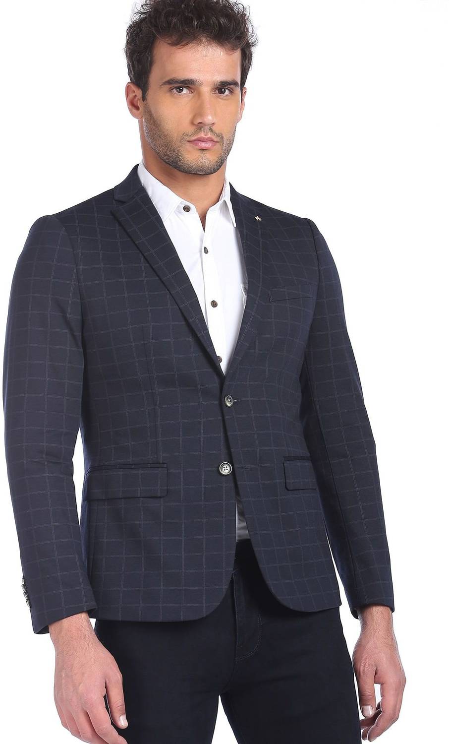 ARROW Printed Single Breasted Formal Men Blazer