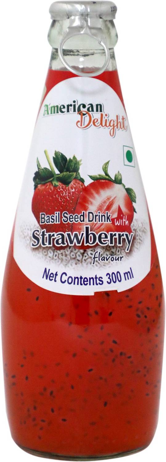 American Delight Basil Seed Drink Strawberry Flavour