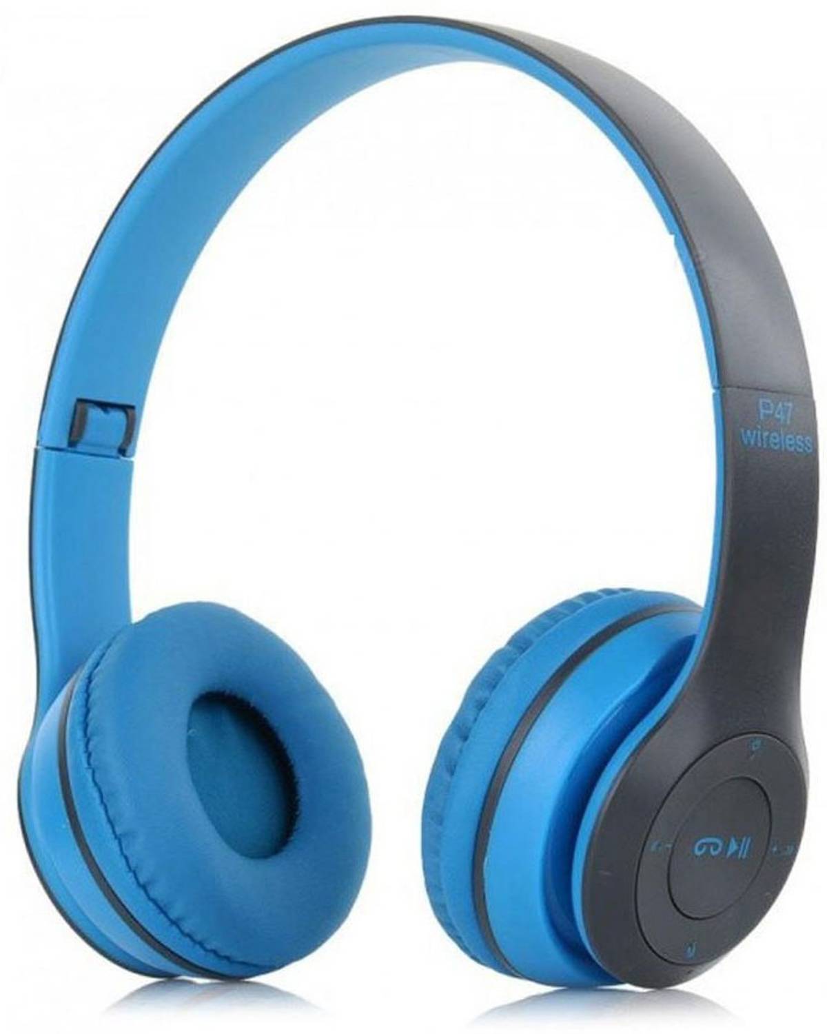 BAGATELLE Branded P-47 Bluetooth Wireless Headphone with mic|Sweatproof Bluetooth & Wired Gaming