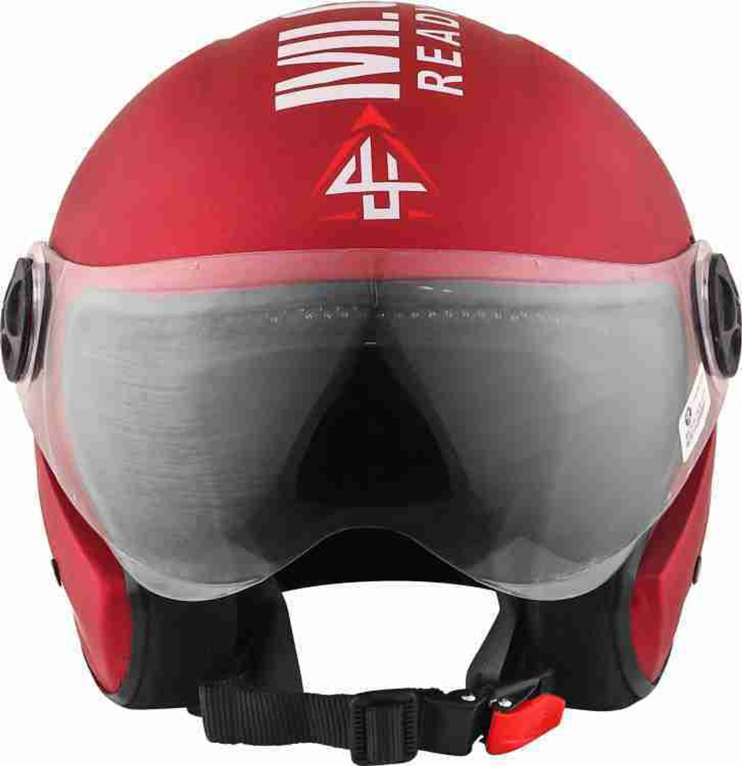 Image of 4U SUPREME Icon Red Motorbike Helmet