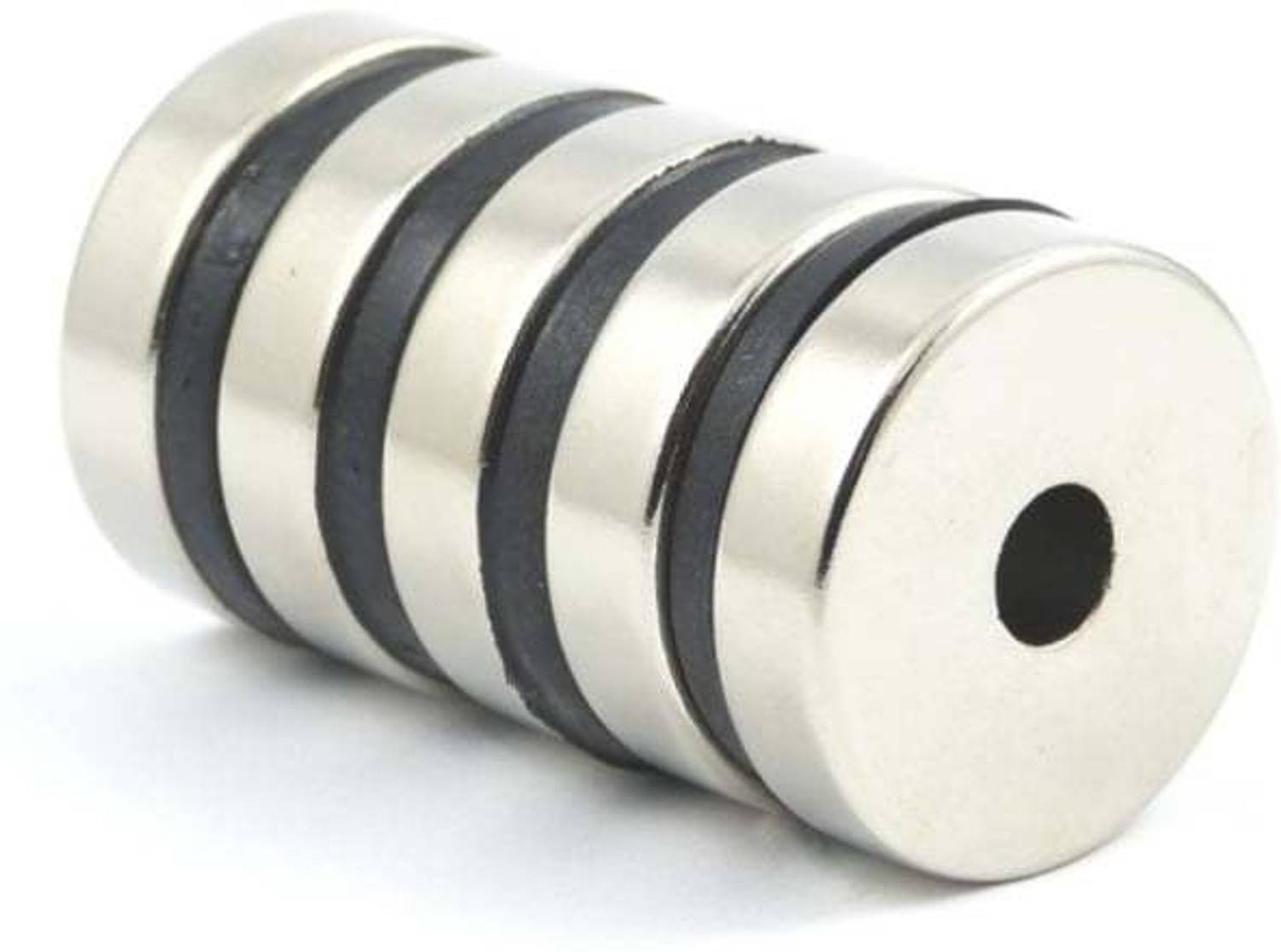 ART IFACT 1 Piece of 25mm x 5mm with 5mm hole Neodymium Magnet - Ring Magnets - N52 Rare Earth NdfeB - Project Magnet Fridge Magnet, Multipurpose Office Magnets, Magnetic Paper Holder Pack of 1