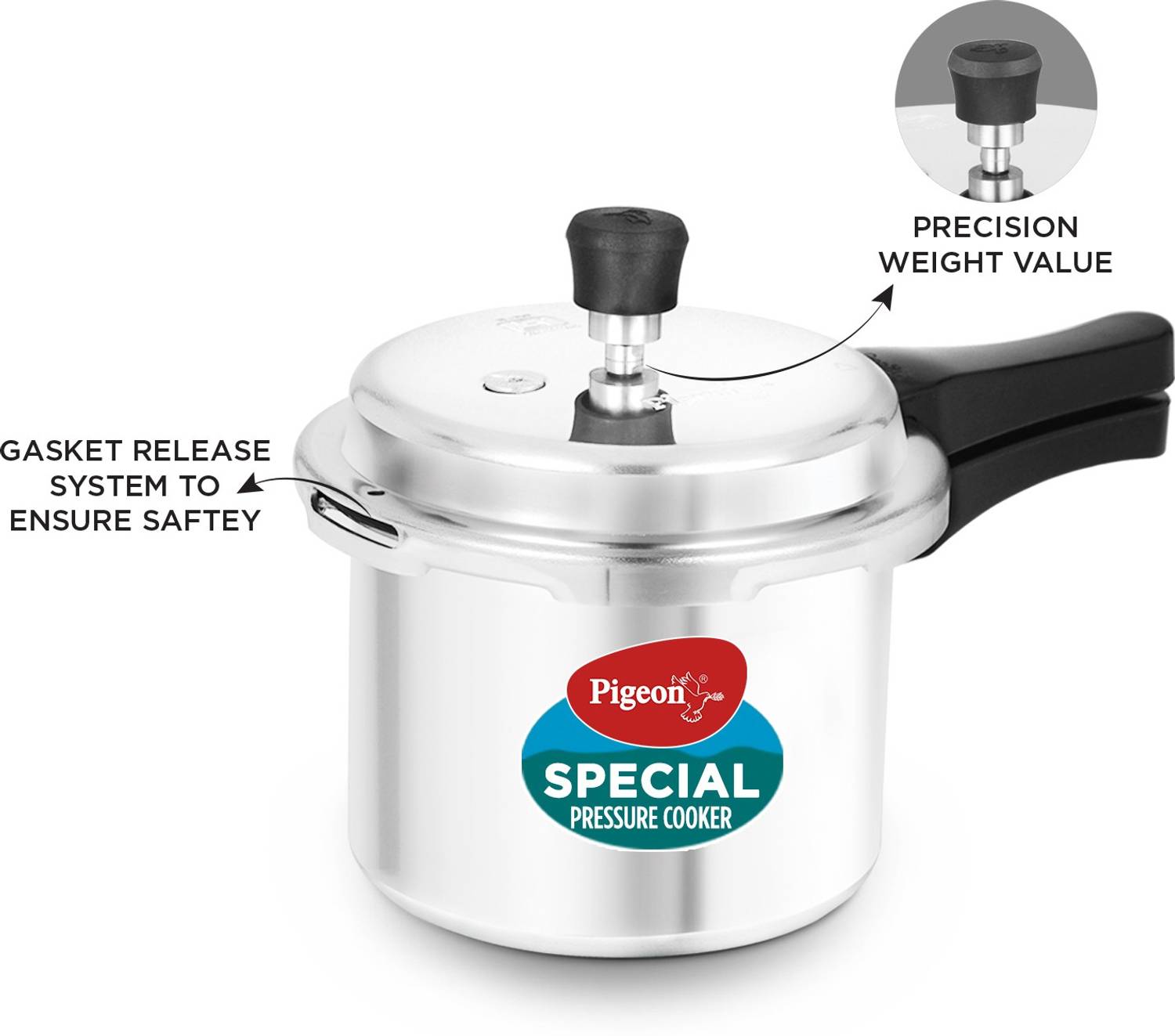 Pigeon Special 2L, 3L, 5L Pressure Cooker - Image 5