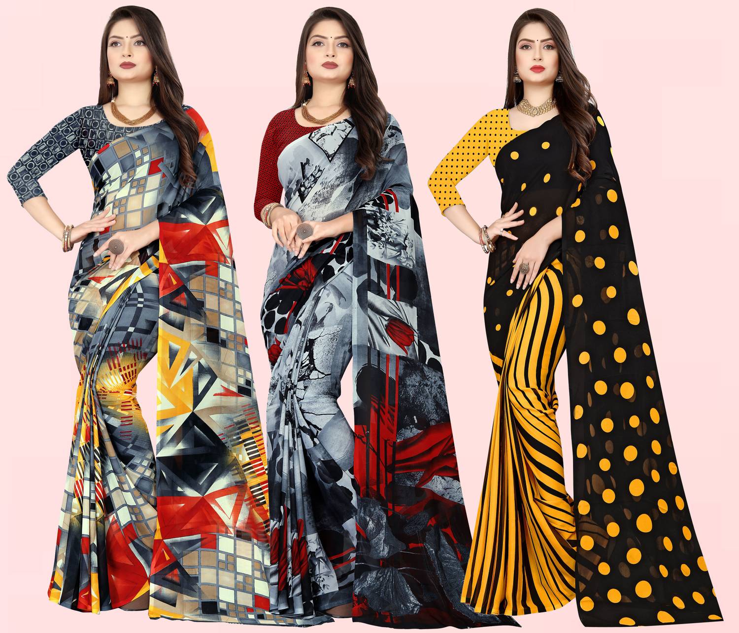 Anand Sarees Printed Bollywood Georgette Saree
