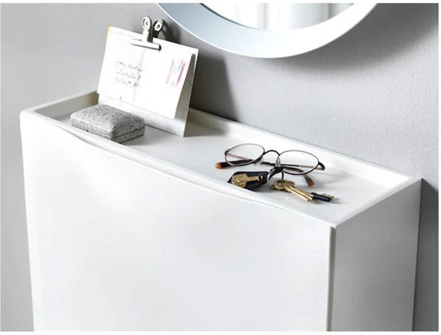 IKEA　TRONES TRONES shoe cabinet/storage, black, 52x18x39 cm (201/2x71/8x153/8