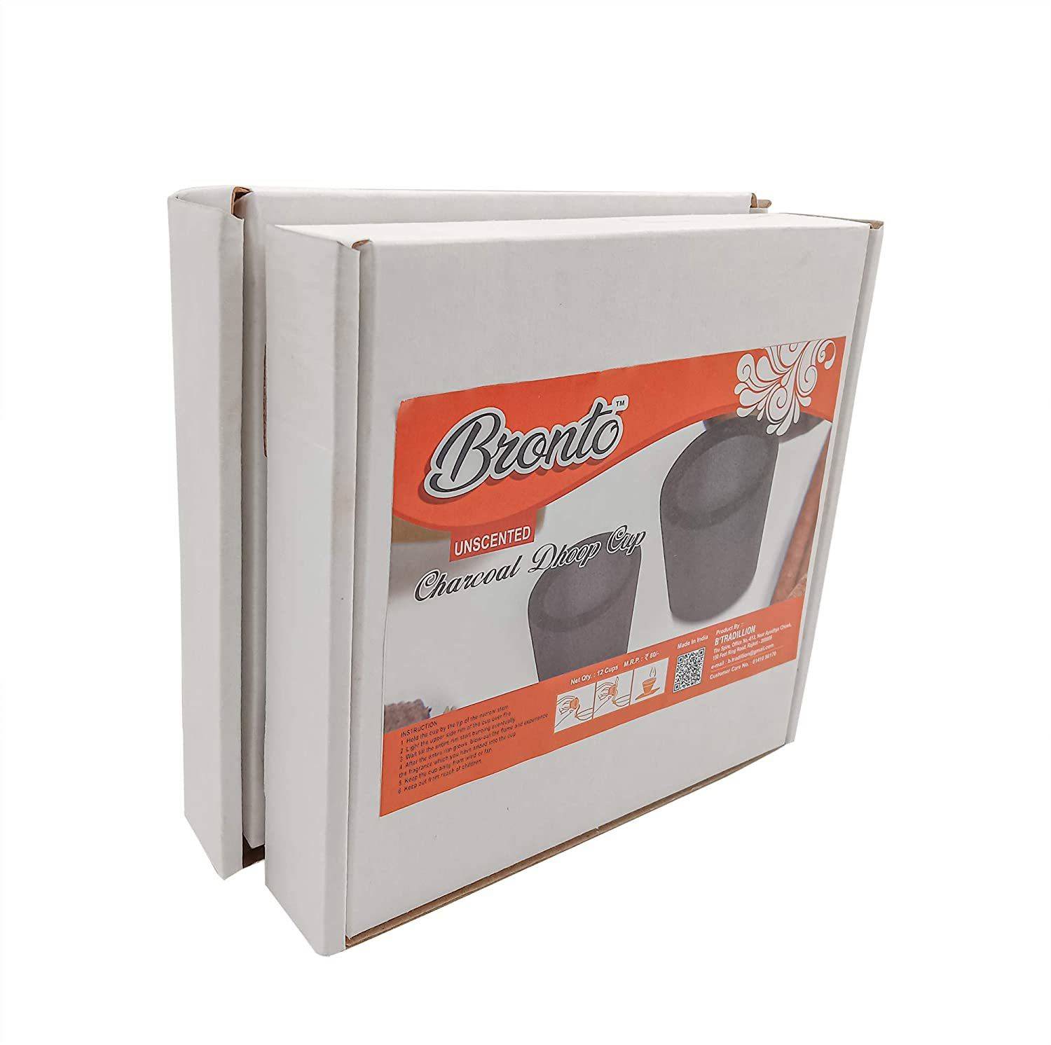 Bronto Unscented Charcoal Dhoop Cup (36)