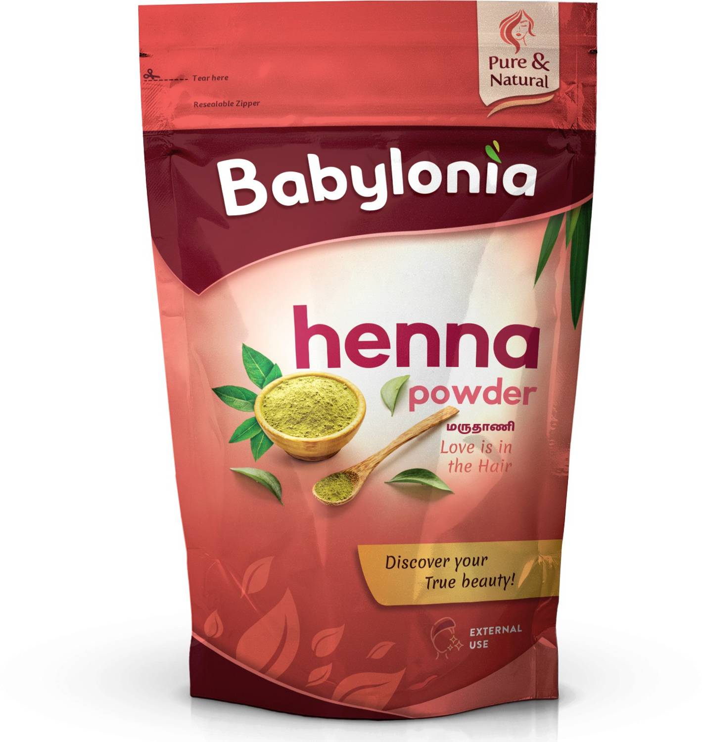 Babylonia Henna Mehndi Maruthani Powder - 100g for Hair Colour
