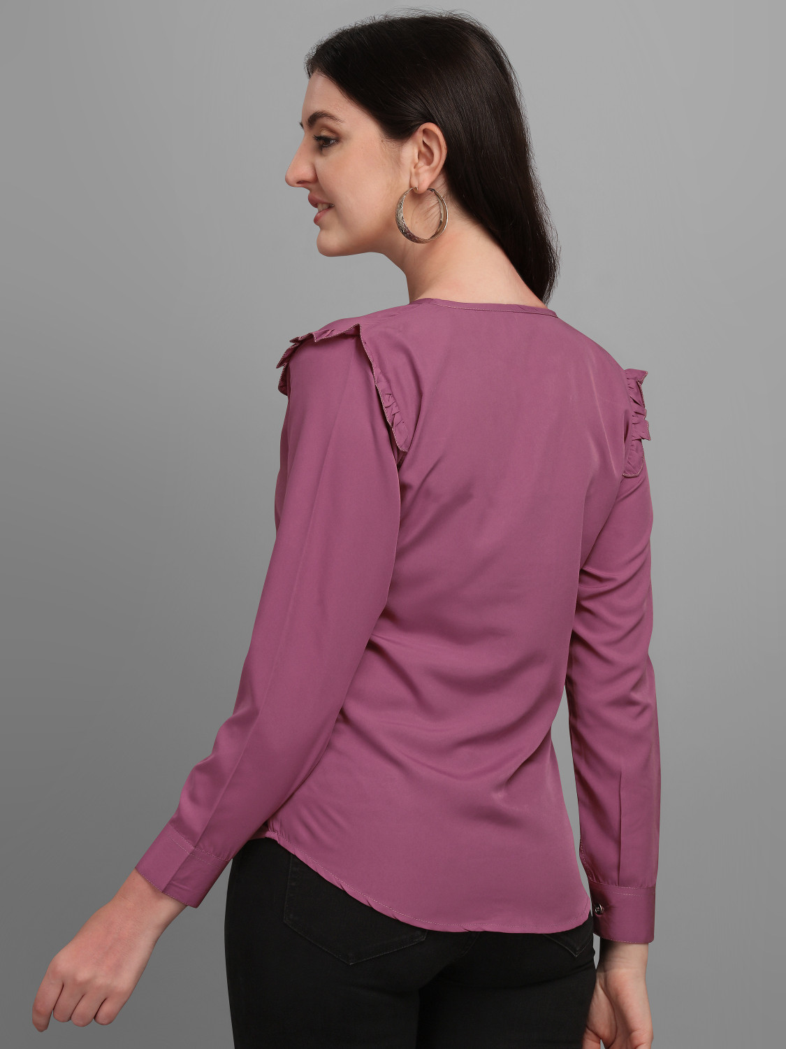 Image of Kinjo Casual Solid Women Orange Top