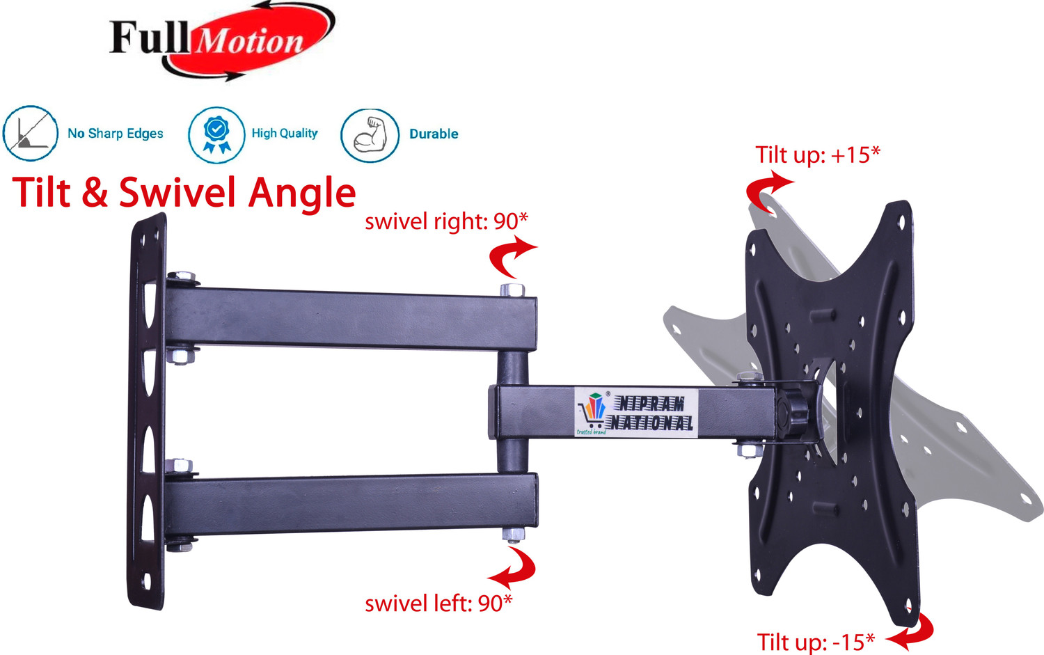 Image of NIPRAM NATIONAL LCD /LED Movable Tv Mount Mi 4A PRO 80 cm HD Ready LED Smart Android TV Wall Mount Stand Fixed TV Mount Mi 4C 80 cm (32 inch) HD Ready LED Smart Android TV Full Motion TV Mount