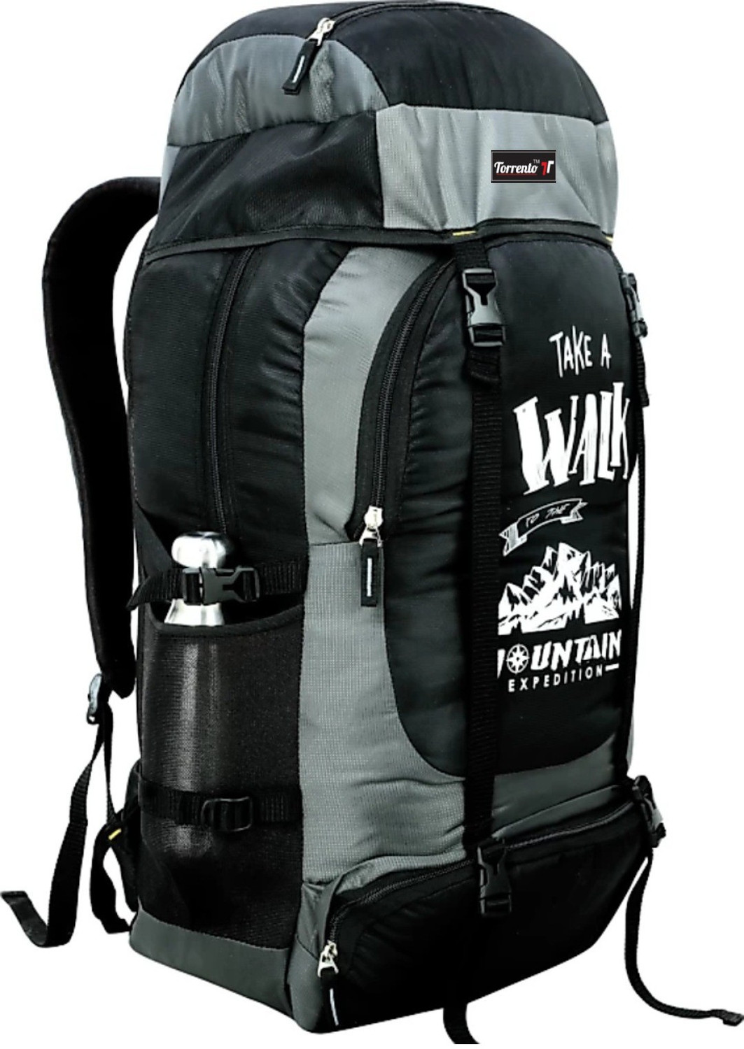 Image of TORRENTO 55 L Polyester Trekking Hiking Outdoor Camping Travel Backpack Luggage Bag Rucksack - 55 L